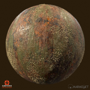 Hull rust substance material ball